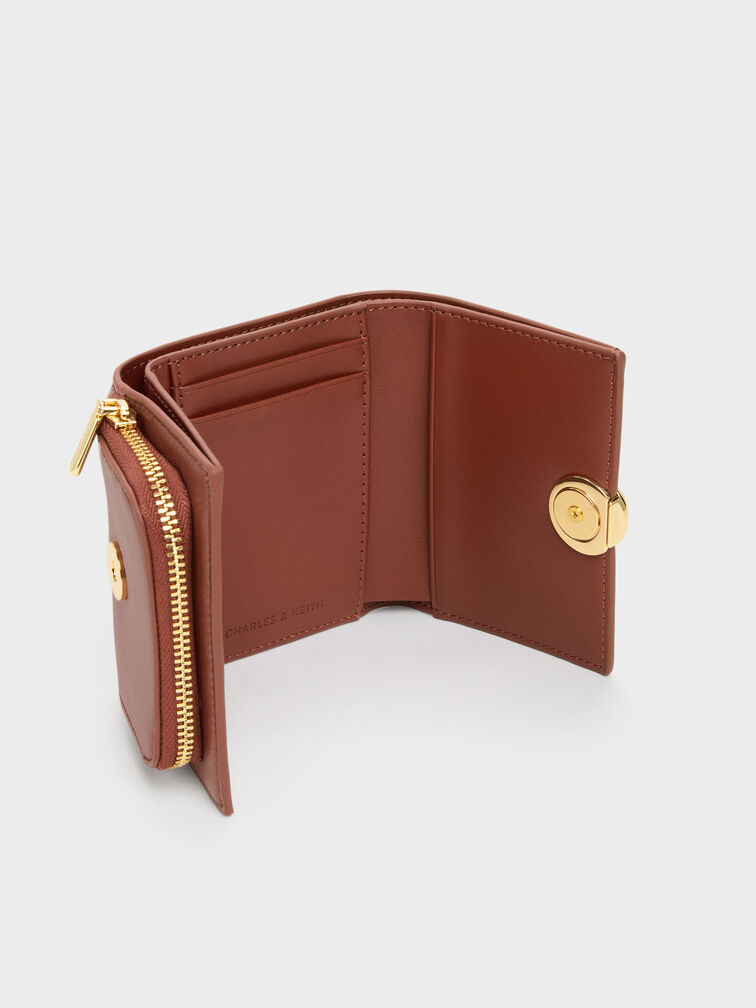 Behn Small Wallet, Brick, hi-res