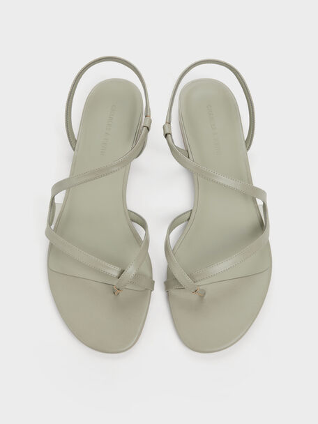 Arden Wavy Toe-Ring Sandals, Mint Green, hi-res