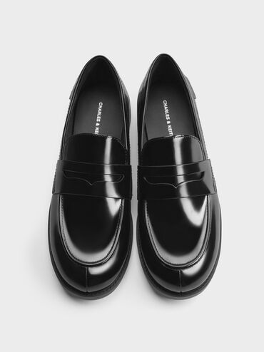 Arven Penny Loafers, Black Box, hi-res