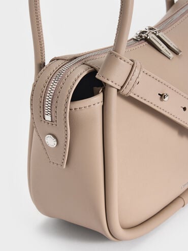 Lyla Shoulder Bag, Taupe, hi-res