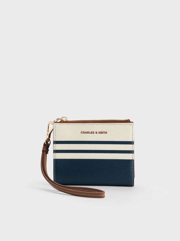 Hanya Canvas Striped Wristlet, Multi, hi-res