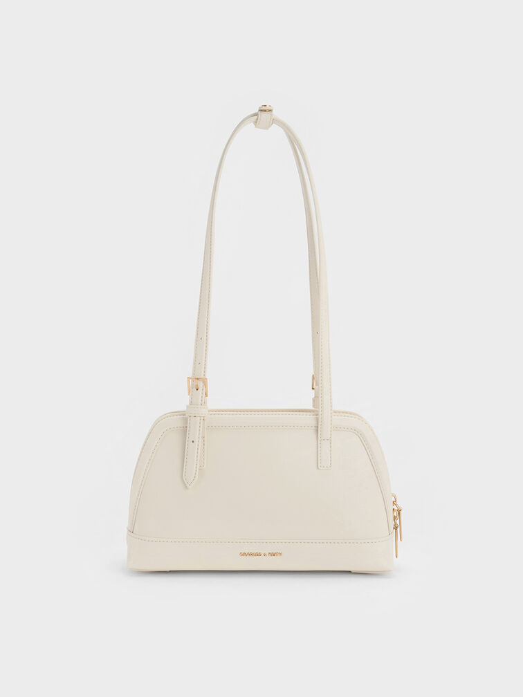 Enola Elongated-Handle Bag, Cream, hi-res