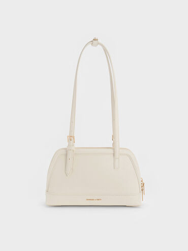 Enola Elongated-Handle Bag, Cream, hi-res