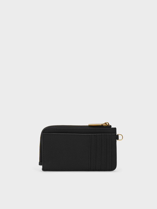 Dixie Wristlet Card Holder, Black, hi-res