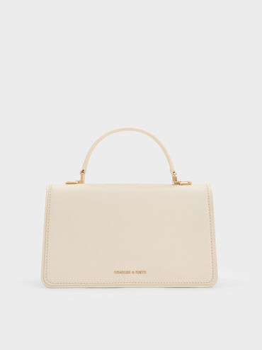 Arlet Belted Top Handle Bag, Cream, hi-res