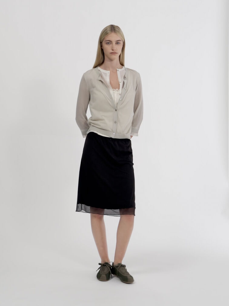Nylon Contrast-Panel Low-Top Sneakers, Olive, hi-res
