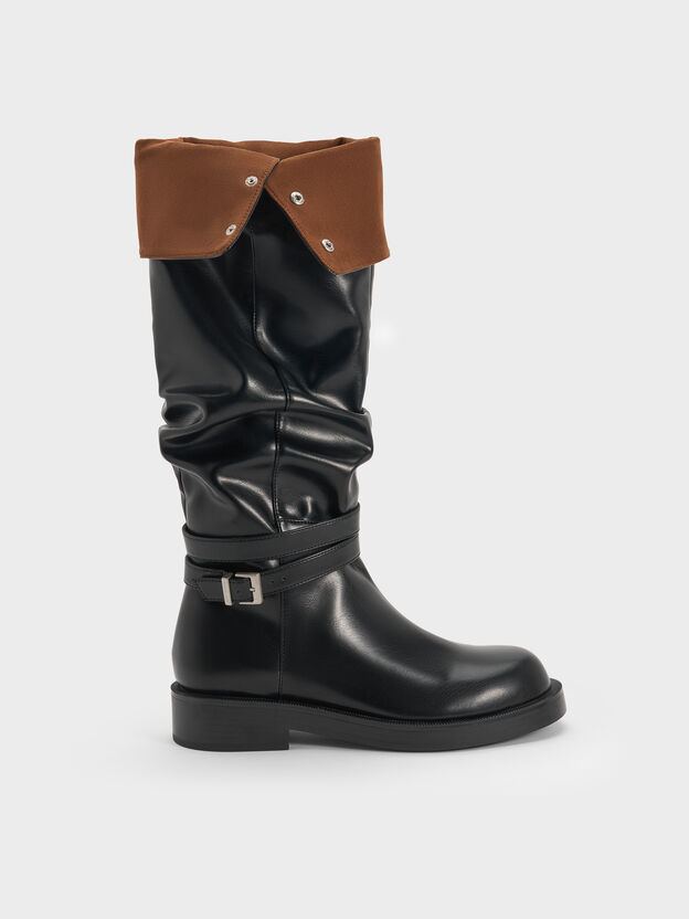 Eilis Thigh-High Boots, Black, hi-res