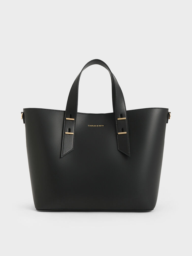 Shania Tote Bag, Black, hi-res