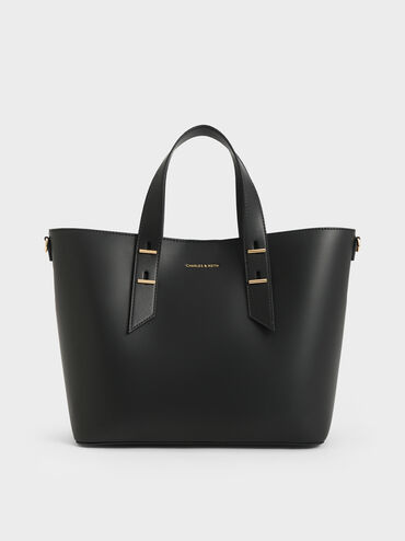 Shania Tote Bag, Black, hi-res