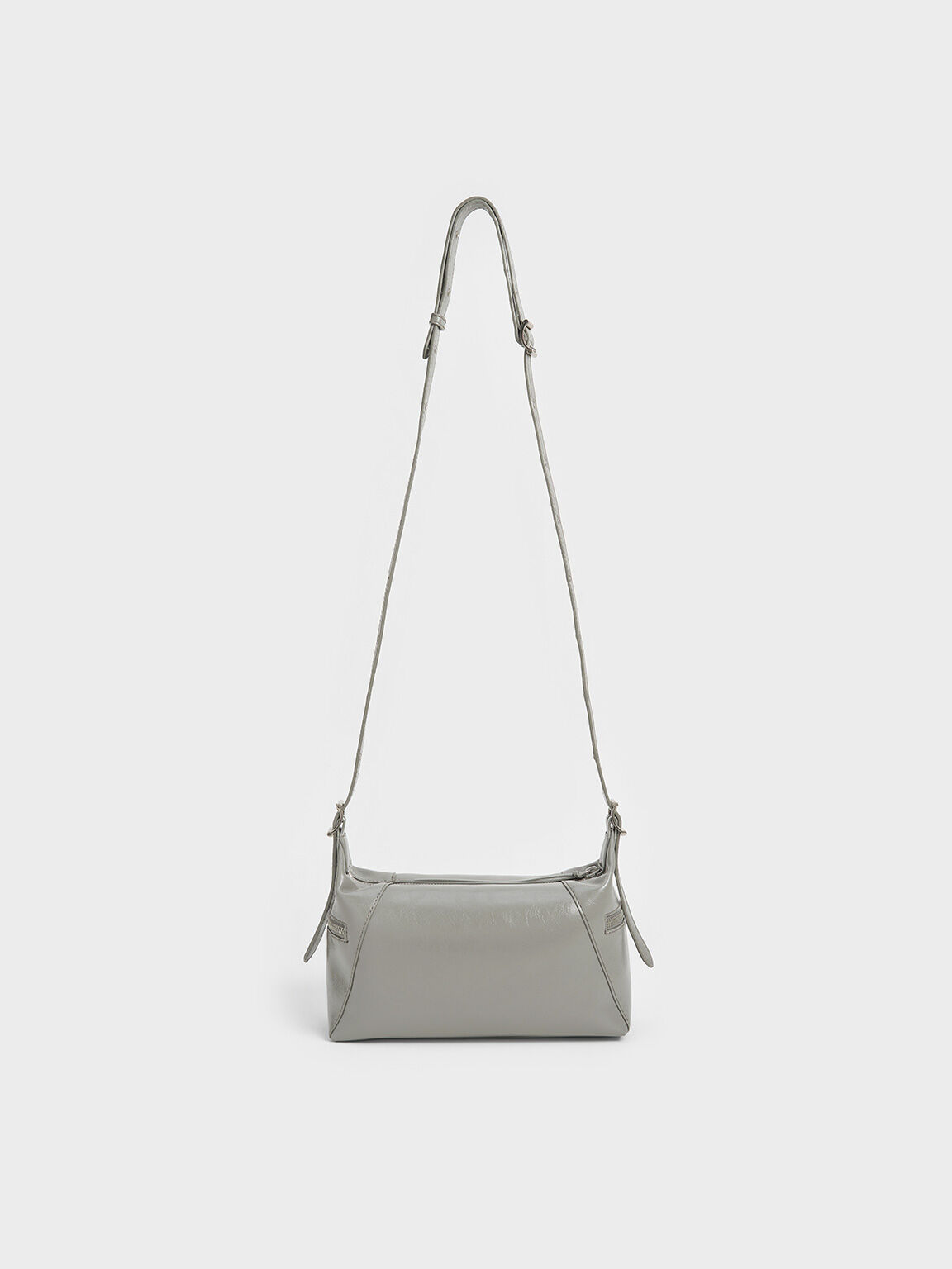 Grey Xylia Shoulder Bag - CHARLES & KEITH UK