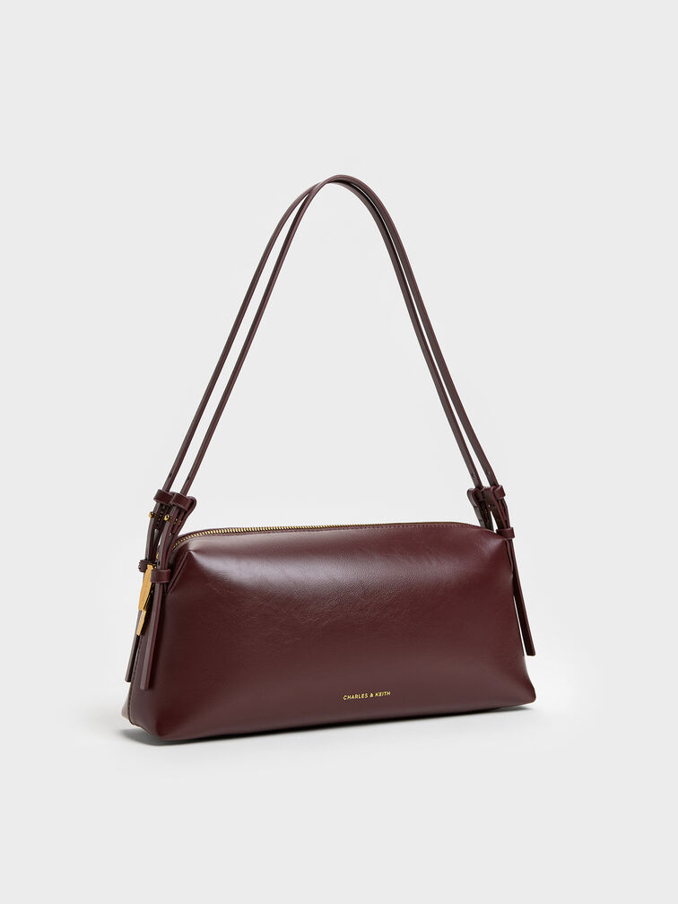 Deyna Double-Strap Shoulder Bag, Wineberry Red, hi-res