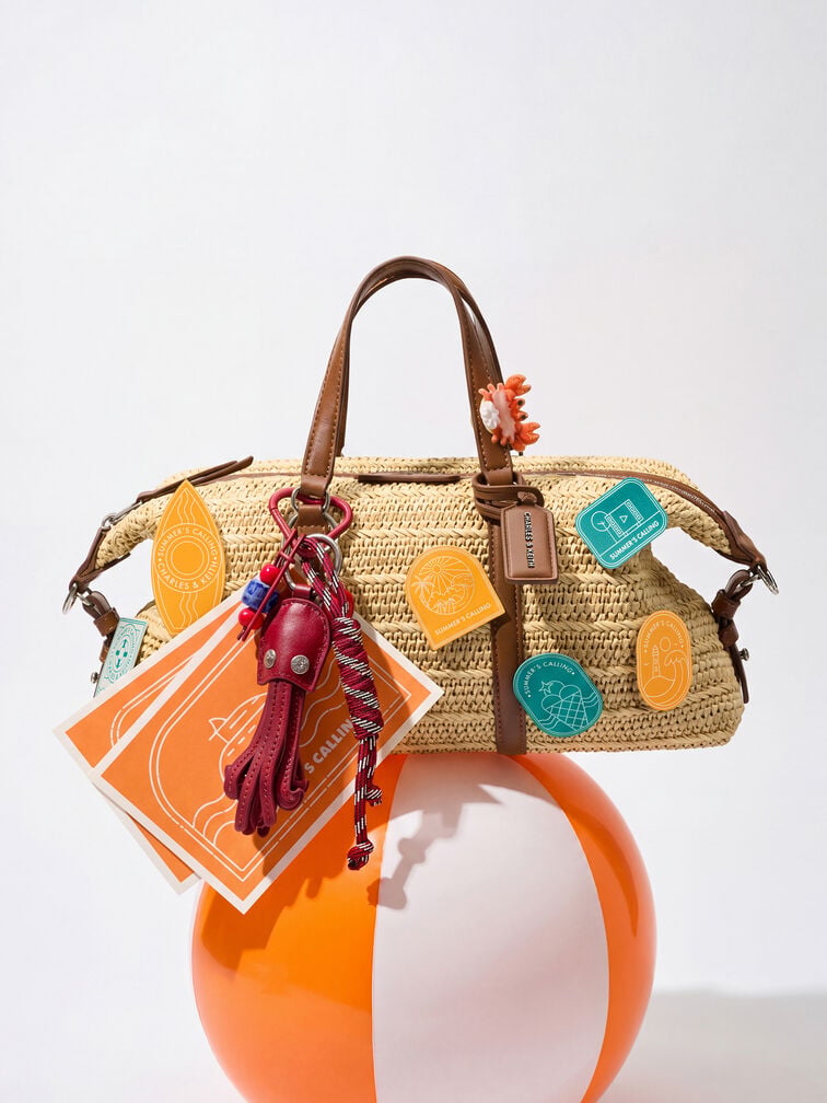 Fergie Woven Bowling Bag, Multi, hi-res