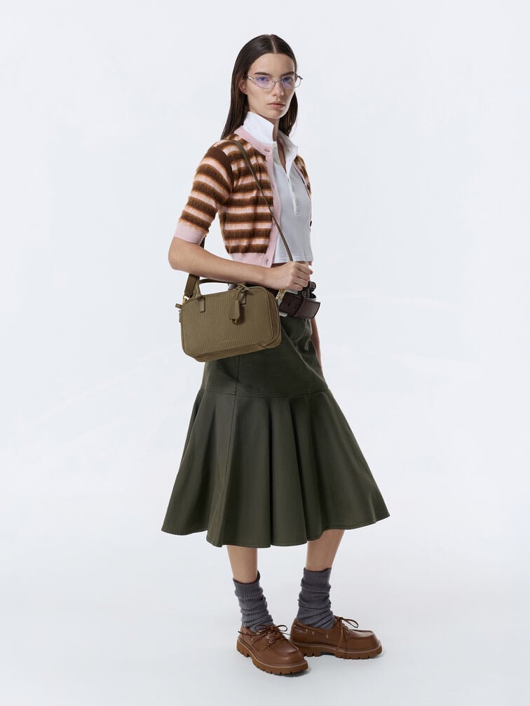 Ridged-Sole Boat Shoes, Cognac, hi-res