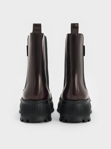 Darra Ridged-Sole Chelsea Boots, Burgundy, hi-res