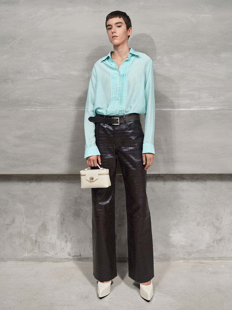 Arwen Top Handle Vanity Bag, Beige, hi-res