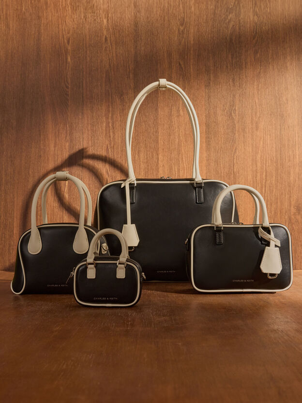 Mini Sianna Two-Tone Bowling Bag, Multi, hi-res
