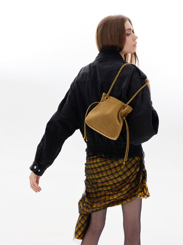 Arya Recycled Suede Braided-Strap Double-Handle Crossbody Bag, Sahara Sand, hi-res