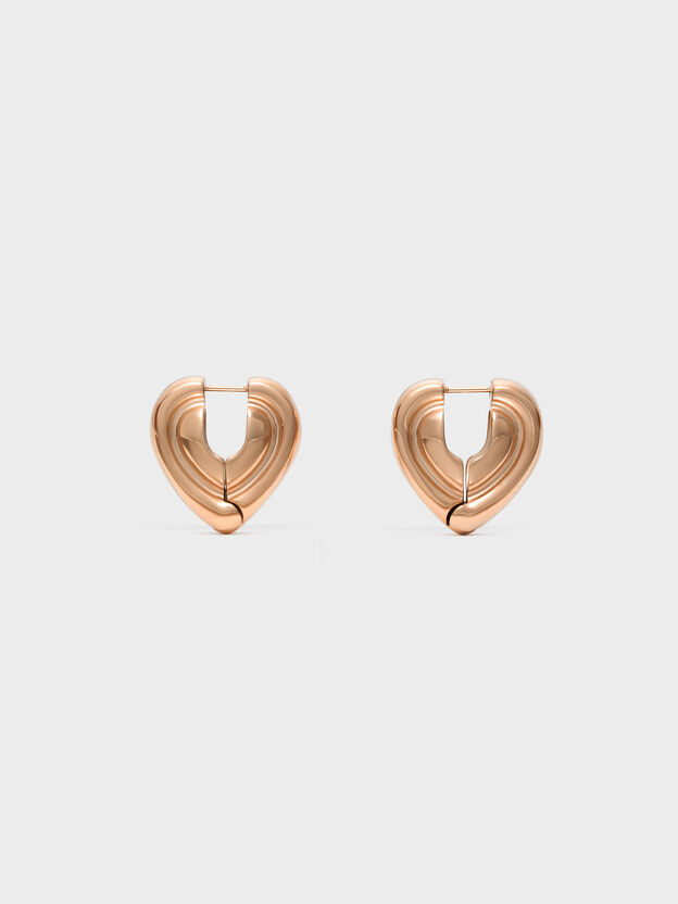 Annalise Huggie Earrings, Rose Gold, hi-res