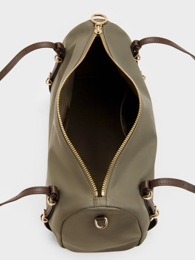 Levy Nylon Shoulder Bag, Deep Olive, hi-res