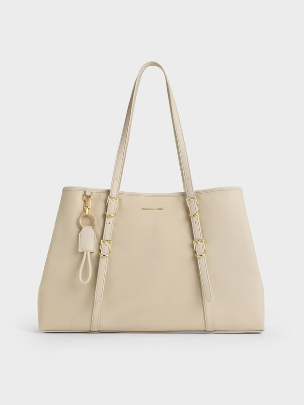 Levy Nylon Tote Bag, Dusted Oat, hi-res