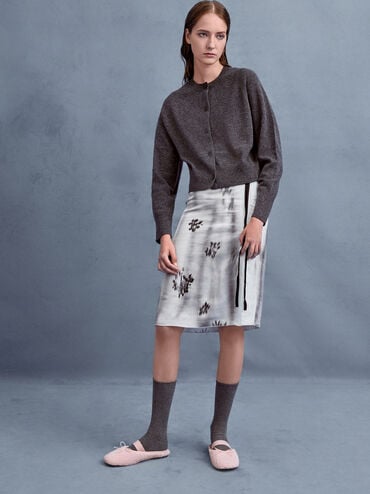 Nancy Faux Shearling Bow Ballet Mules, Pink, hi-res