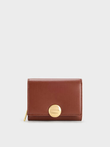 Behn Small Wallet, Brick, hi-res