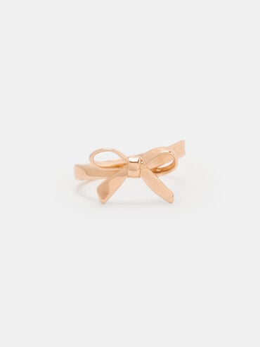 Athalia Bow Ring, Rose Gold, hi-res