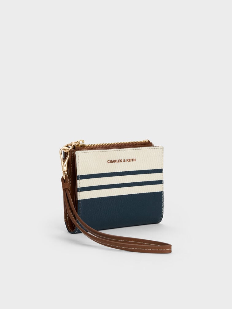 Hanya Canvas Striped Wristlet, Multi, hi-res