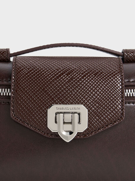 Arwen Top Handle Vanity Bag, Plum, hi-res