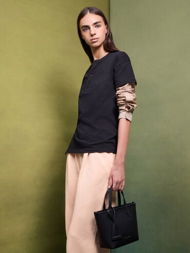 Mini Beryl Tote Bag, Noir, hi-res