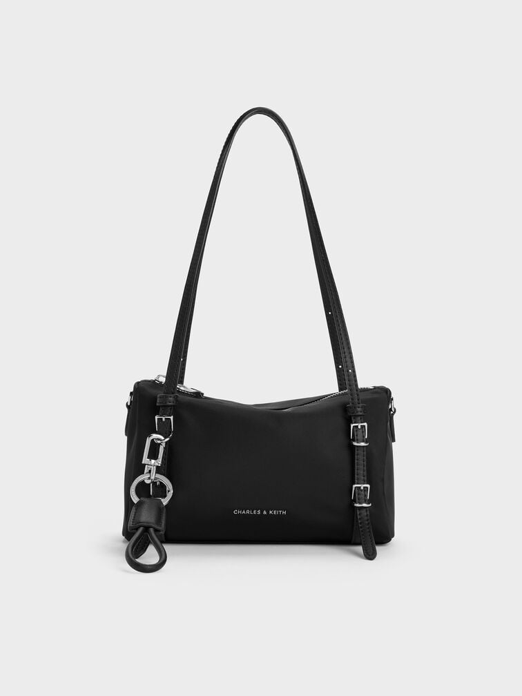 Mini Levy Nylon Shoulder Bag, Noir, hi-res