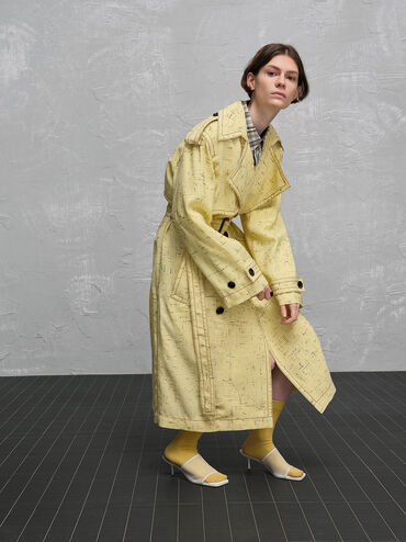 Loren Mesh Kitten-Heel Mules, White, hi-res