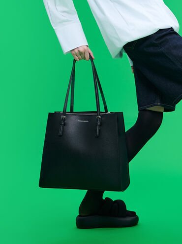 Sansa Tote Bag, Noir, hi-res