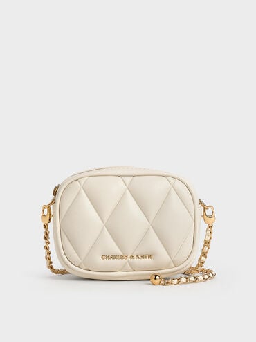 Arwen Quilted Mini Bag, Cream, hi-res
