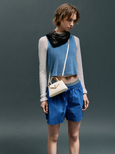 Micro Lilibet Top Handle Bag, Cream, hi-res