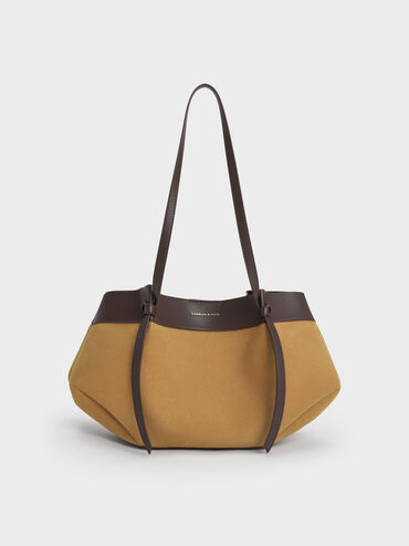 Calla Suede Tote Bag, Sahara Sand, hi-res