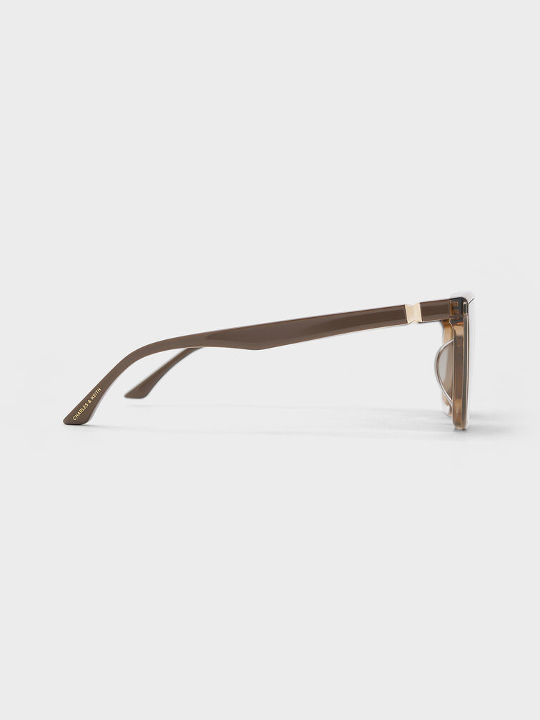 Maude Square Sunglasses, Chestnut Brown, hi-res
