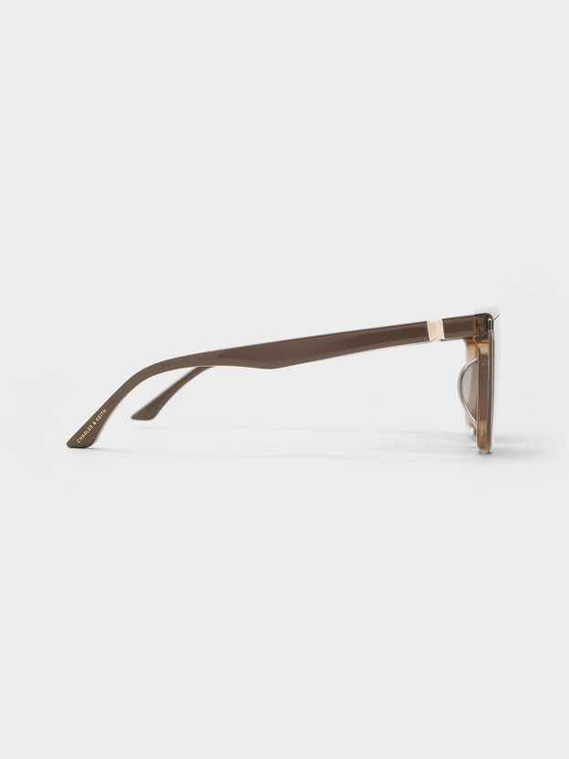 Maude Square Sunglasses, Chestnut Brown, hi-res