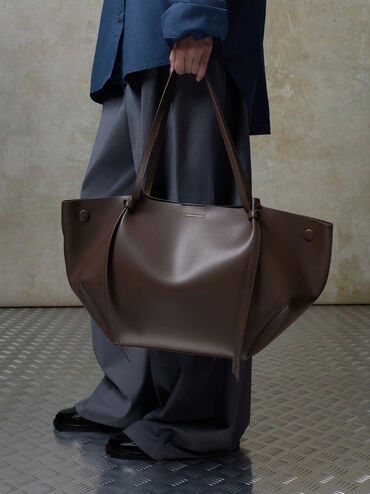 XL Calla Tote Bag, Espresso Brown, hi-res