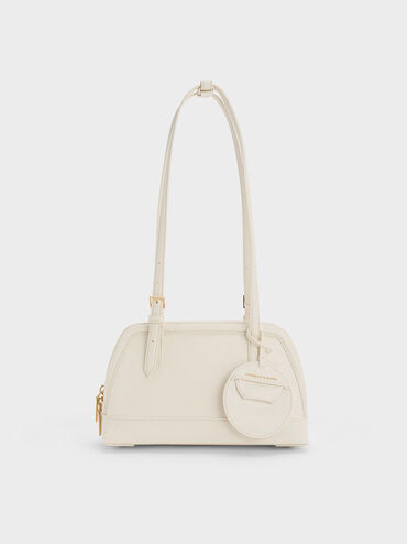 Enola Elongated-Handle Bag, Cream, hi-res