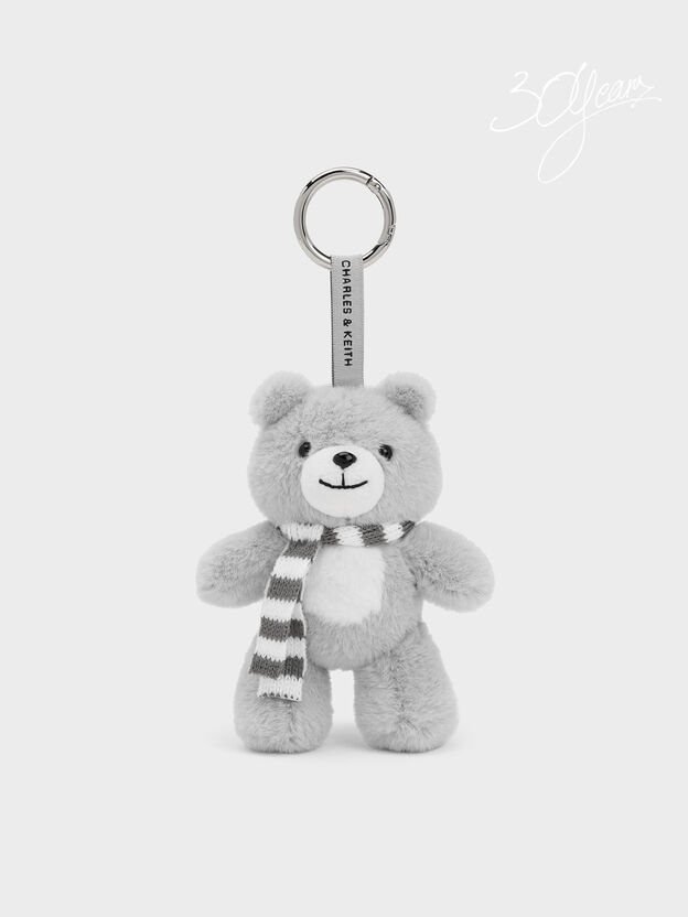 Dodie Bear Charm, Grey, hi-res