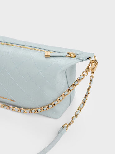Duo Quilted Shoulder Bag, Sea Salt Blue, hi-res