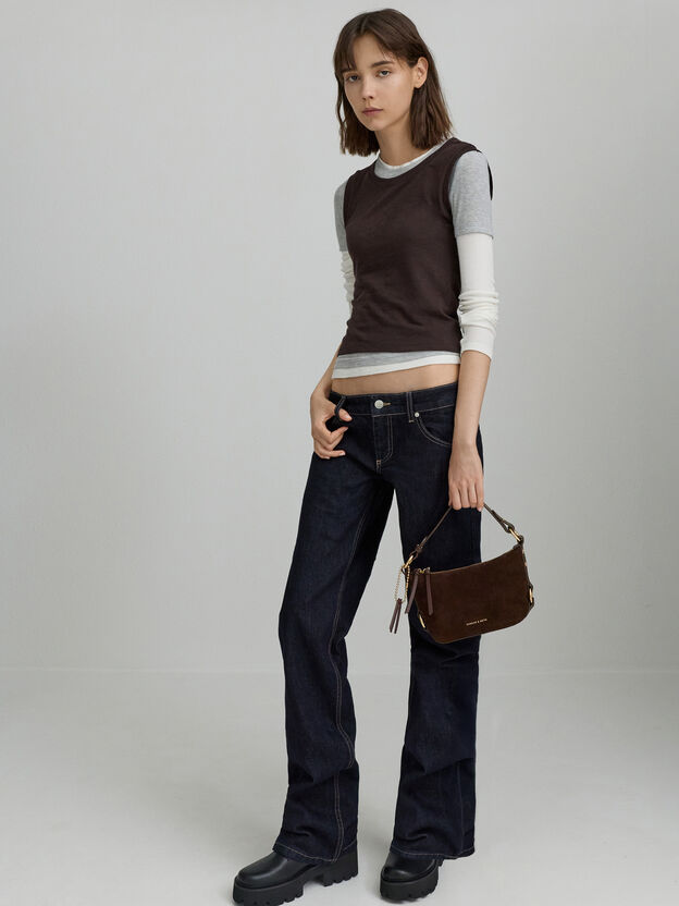 Tatiana Tassel Hobo Bag, Espresso Brown, hi-res