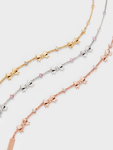 Paige Crystal Tennis Bracelet, Pink, hi-res
