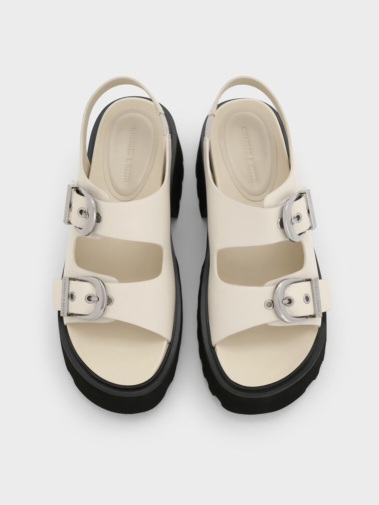 Nadine Slingback Platform Sandals, Chalk, hi-res