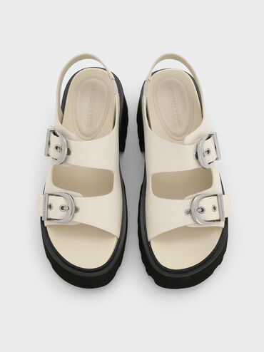 Nadine Slingback Platform Sandals, Chalk, hi-res