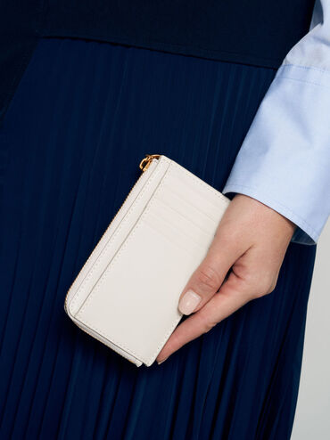 Lane Key Zip-Around Wallet, Cream, hi-res