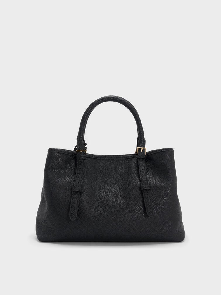 Baral Bead-Charm Tote Bag, Black, hi-res