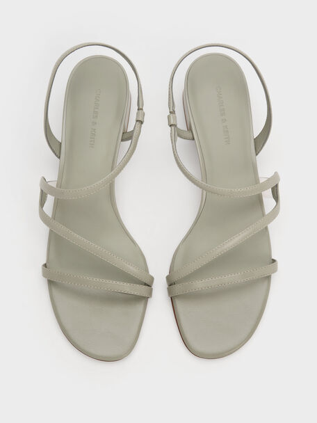 Arden Wavy Slingback Sandals, Mint Green, hi-res