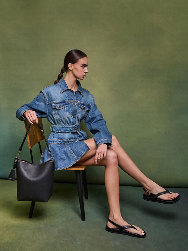 Beryl Bucket Bag, Noir, hi-res